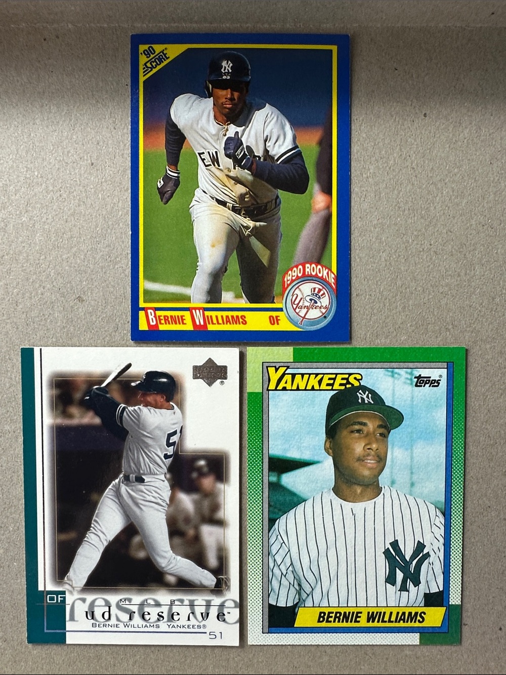 Derek Jeter 90’s Yankees lot of 17 w/ 2 Bernie Williams/1 Jorge Posada Rookies - Picture 6 of 16